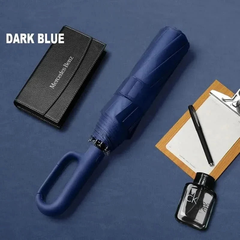Automatische Paraplu Storm- en UV-Bestendig Met 8 Verstevigde Ribs Voor Regen en Zon Windproof Opvouwbaar | Sulvida
