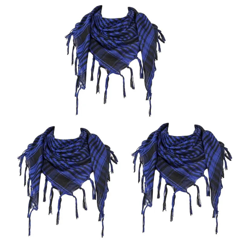 Tactische Shemagh Woestijnsjaal Geruit Katoen 100x100 cm Hoofddoek Hals Mannen Vrouwen Sport Outdoor | Sulvida