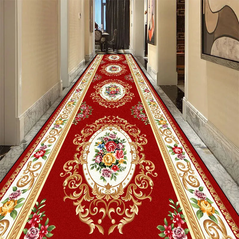 Gangloperloper vloerkleed polyester antislip 60-120 cm breed lange hal corridor vintage patroon klassiek | Sulvida