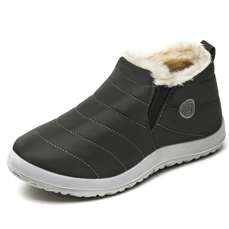 Bottes d’hiver doublées pour homme, imperméables, avec semelle antidérapante, confortables et chaudes pour un usage quotidien en extérieur | Sulvida