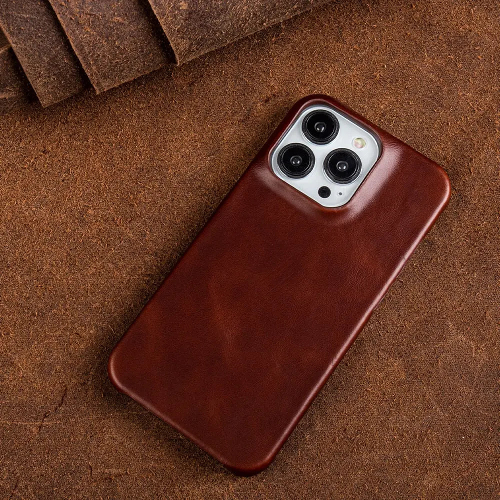 Étui pour iPhone en cuir de vache véritable, professionnel, haut de gamme, fait main, fermeture magnétique, porte-cartes, protection | Sulvida