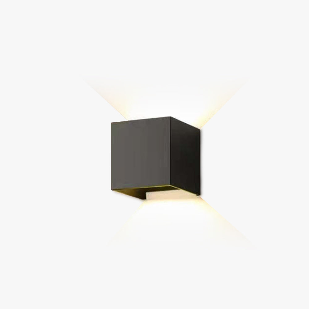 Vierkante LED Wandlamp Verstelbaar Binnen Buiten Modern Design Waterdicht IP65 Metaal Zwart Wit Grijs | Sulvida