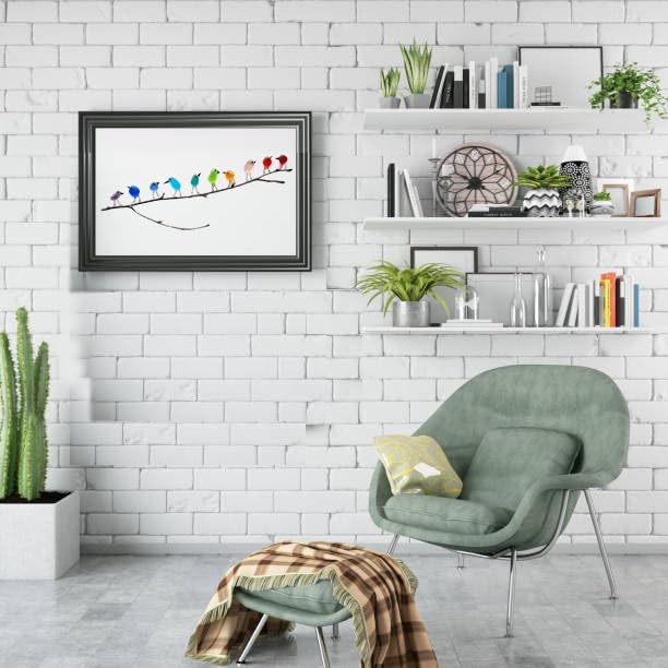Vogels op Drijfhout Wanddecoratie Zeeglas Kunst Handgemaakt Woonaccessoire Kustdecor Rustieke Interieurdesign | Sulvida