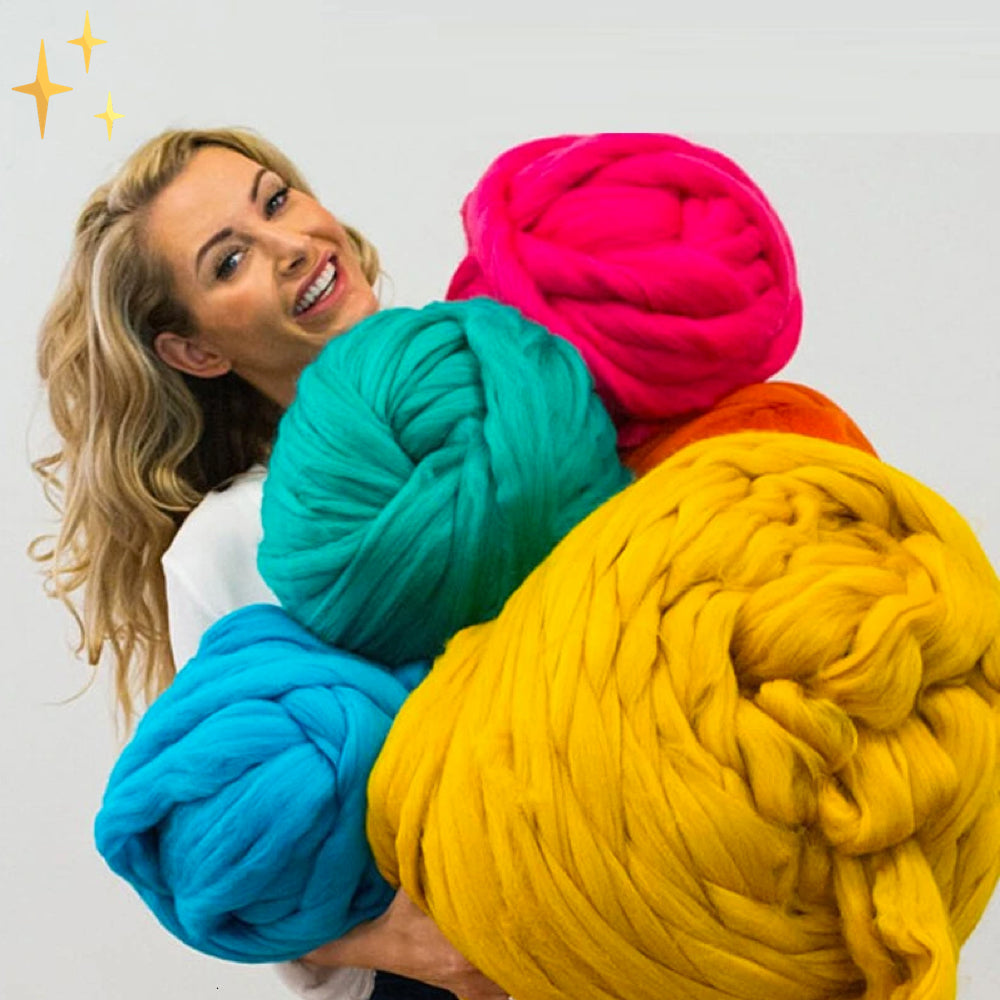 XXL Chunky Breigaren 1000g Zachte Dikke Vezel voor Dekens Kussens Armbreien Woonaccessoires Handwerk | Sulvida