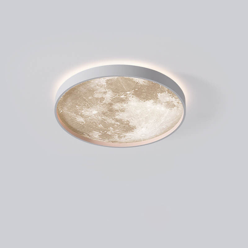 Ronde plafondlamp met LED ijzer acryl dimbaar zwart wit voor woonkamer slaapkamer moderne interieurverlichting | Sulvida