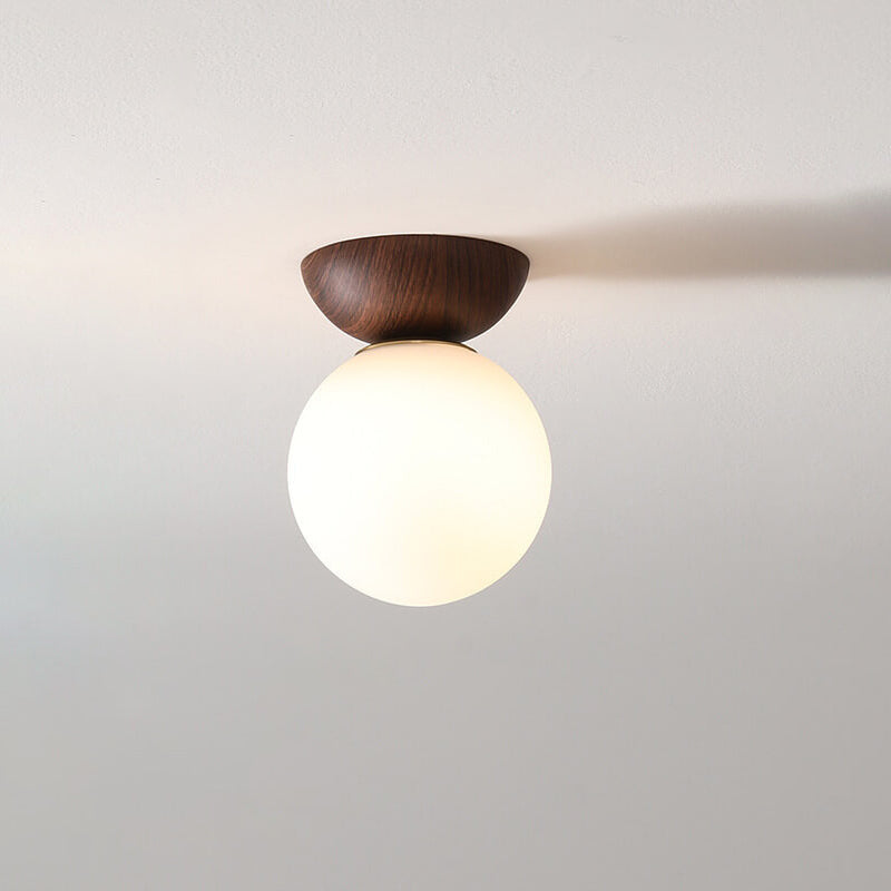 Glazen Hanglamp Metalen Frame Rond Design Woonkamer Slaapkamer Minimalistisch Sfeerlicht Plafondlamp | Sulvida
