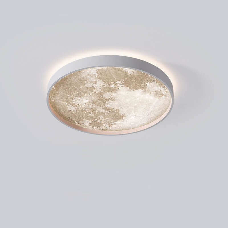 Ronde plafondlamp met LED ijzer acryl dimbaar zwart wit voor woonkamer slaapkamer moderne interieurverlichting | Sulvida