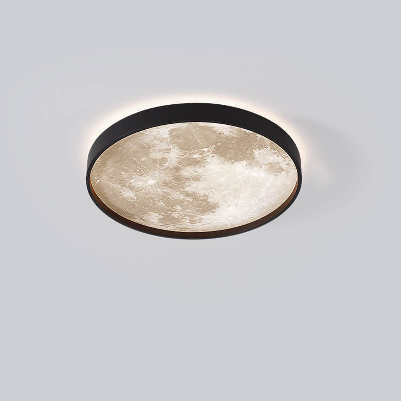 Ronde plafondlamp met LED ijzer acryl dimbaar zwart wit voor woonkamer slaapkamer moderne interieurverlichting | Sulvida