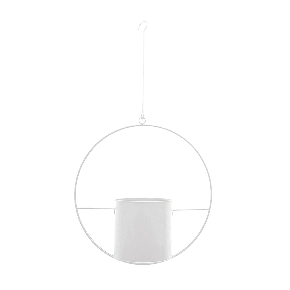 Geometrische Hangende Plantenpot IJzer Modern Goud Zwart Grijs Roze Groen Wit Cirkel Ovaal Kruidenhouder | Sulvida