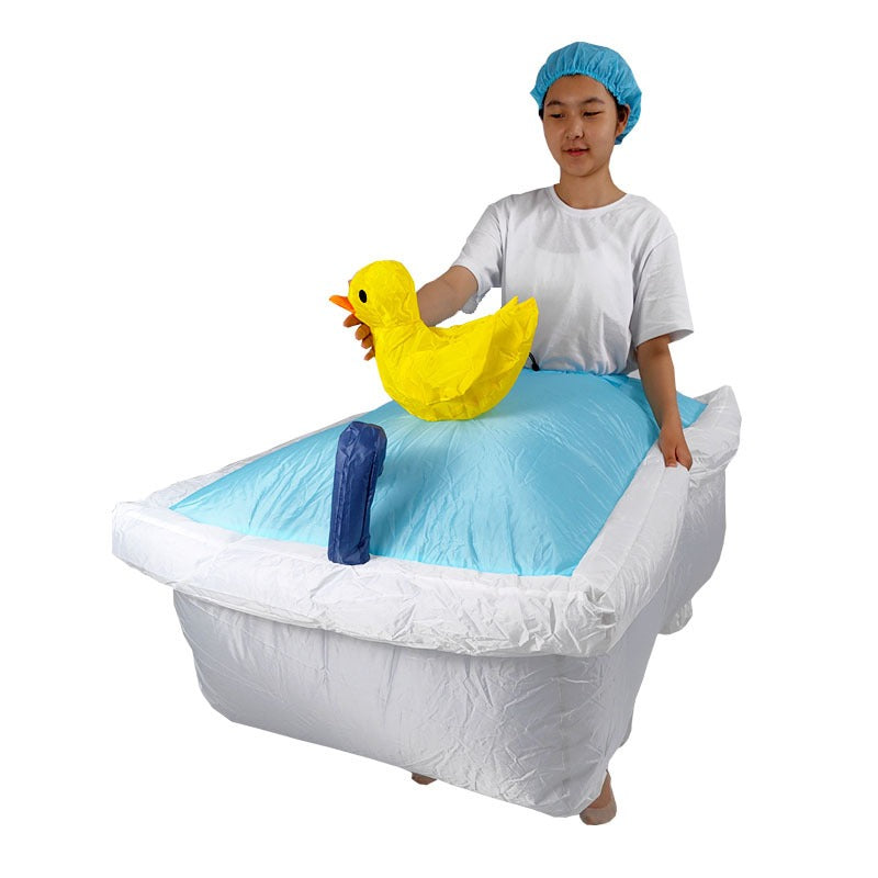 Opblaasbaar Toilet Kostuum voor Volwassenen – Carnaval Party Outfit Feestpak Humor Grappig Verkleedpak | Sulvida