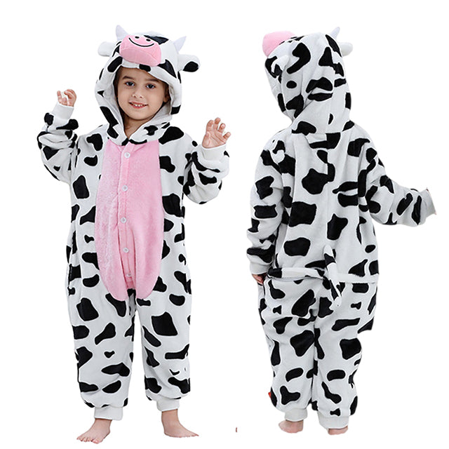 Kinderonesie Dierenpak Flanel Capybara Design met Capuchon Warm Loungen Verkleedkostuum Jongens Meisjes | Sulvida