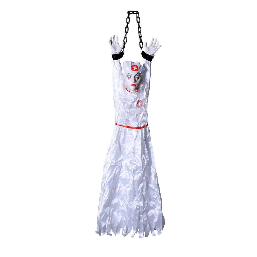 Hangende Spookclown met Geluidsactivatie Lichteffecten Halloween Decoratie Feest Horror Accessoire Interieur | Sulvida