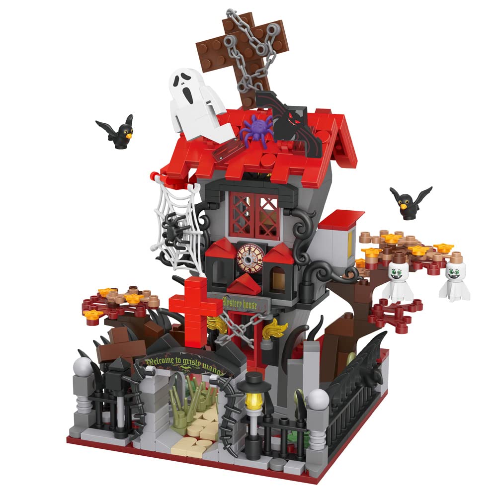 Bouwblokkenset Hut Halloween 687-762 Stuks Speelgoed Decoratie Kinderen Gezinsactiviteit Feestdecoratie | Sulvida
