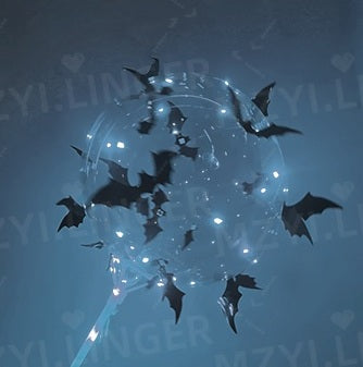 Ballons transparents avec autocollants de chauve-souris – Set de ballons Bobo décoratifs pour fêtes et événements | Sulvida