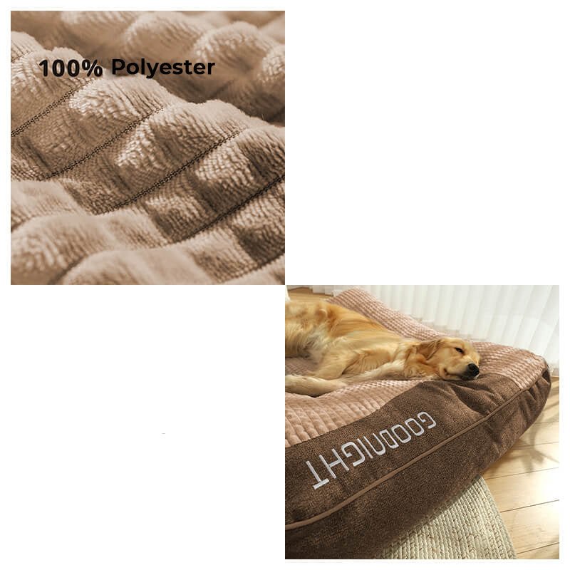 Orthopedisch hondenkussen XL met verhoogde neksteun en krabbestendige wasbare bekleding voor grote honden | Sulvida