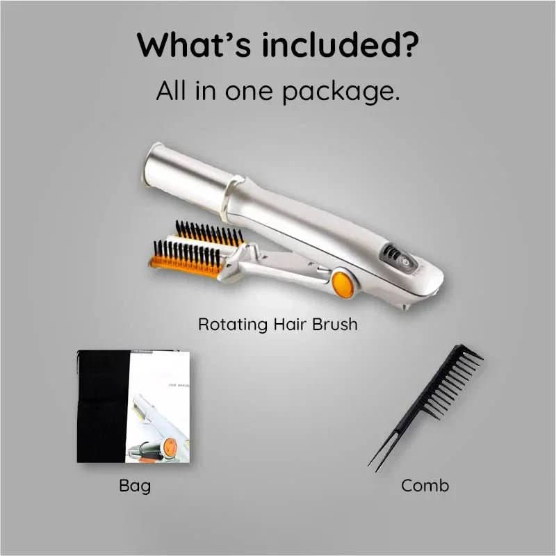 Roterende Haarstyler 2-in-1 Styling Borstel voor Krullen en Volume | Sulvida