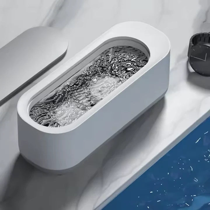 Ultrasone Reinigingsmachine voor Sieraden Brillen Make-upkwasten 420ml Zilver Professionele Sieradenreiniger | Sulvida