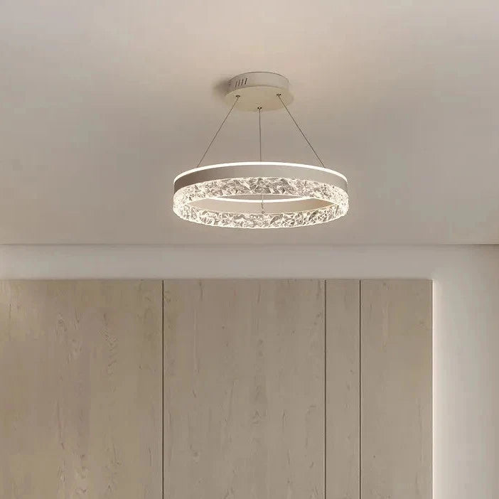 Ronde LED Kroonluchter Metaal Acryl Dimbaar Verstelbaar Hanglamp Eetkamer Woonkamer Foyer Slaapkamer Design | Sulvida