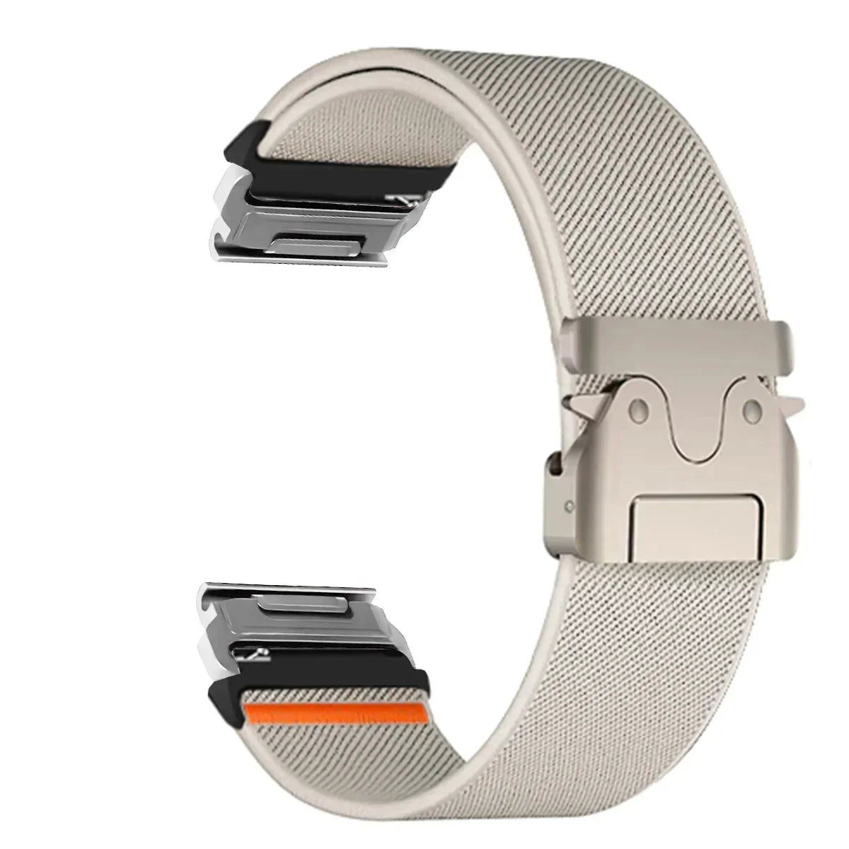 Bracelet de montre en nylon 22-26 mm style militaire Garmin résistant à l’usure, réglable, noir, gris, vert, unisexe, sportif | Sulvida
