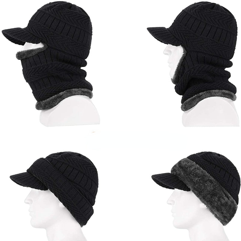 Unisex Muts en Sjaal Set Winter Acryl Breigoed Warm Knusse Accessoireset Gebreide Winterkleding Dames Heren | Sulvida