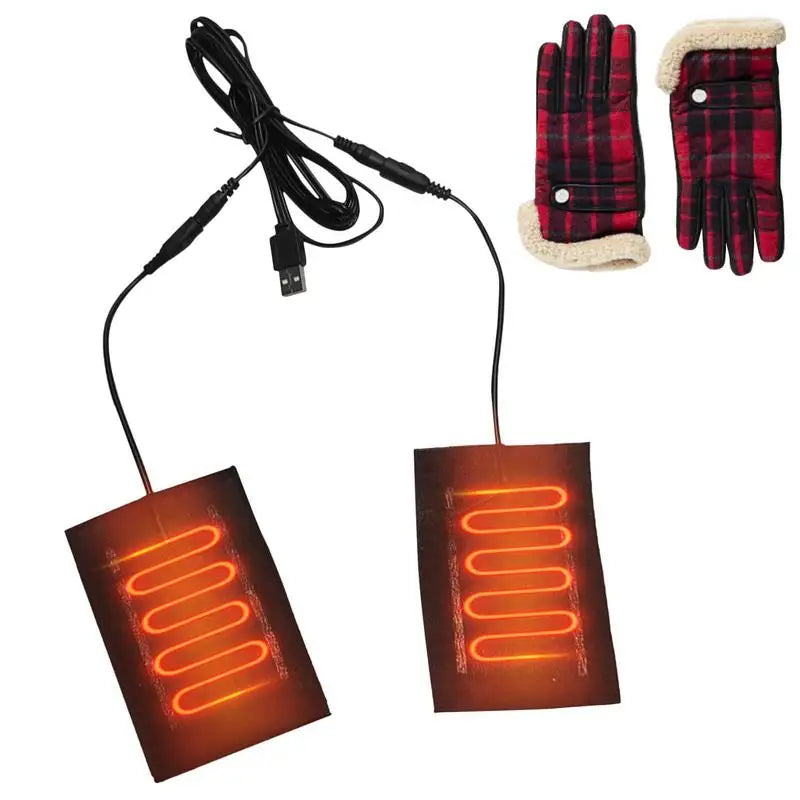 USB Verwarmde Handschoenen met Carbon Fiber Verwarmingspads voor Winteractiviteiten en Buitensporten | Sulvida