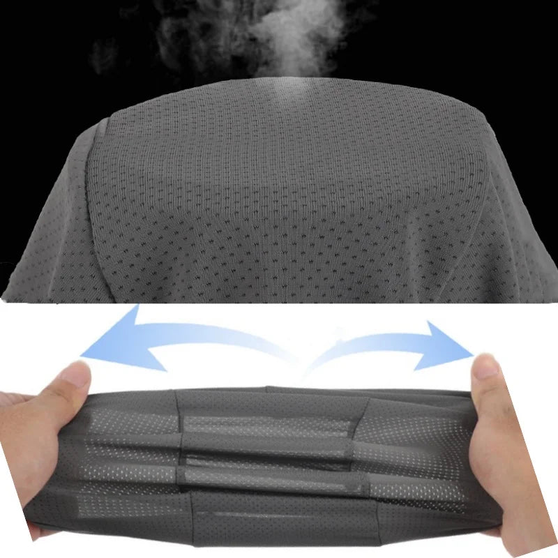 Ademende Schedelmuts Polyester Mesh voor onder Helm Wielrennen Hardlopen Sneldrogend Unisex Zwart Grijs | Sulvida