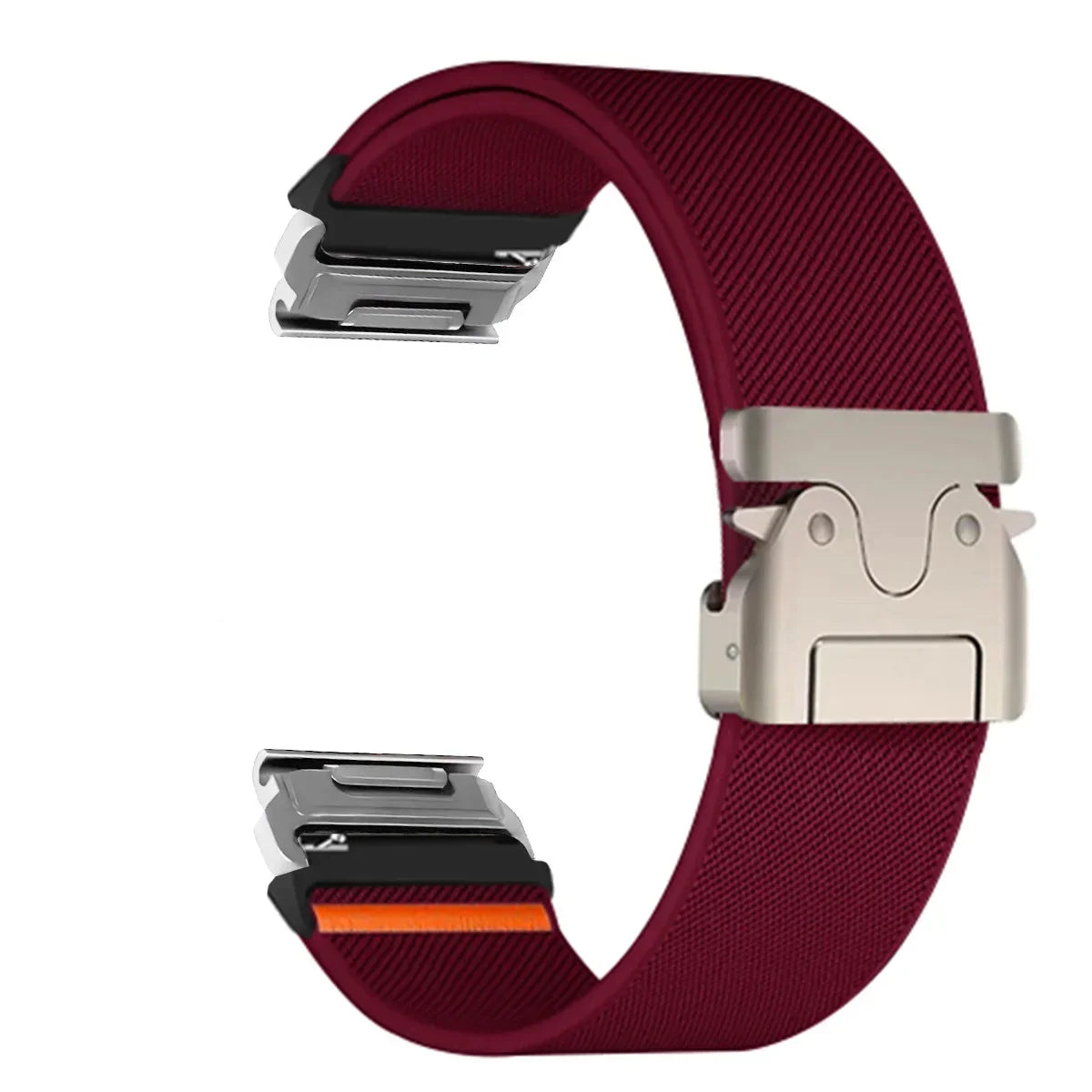 Bracelet de montre en nylon 22-26 mm style militaire Garmin résistant à l’usure, réglable, noir, gris, vert, unisexe, sportif | Sulvida