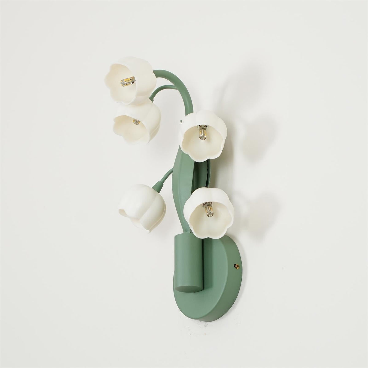 Wandlamp Orchidee Met Bladeren Groen Metaal PC Lichtbron G4 Slaapkamer Hal Badkamer Botanisch Design | Sulvida