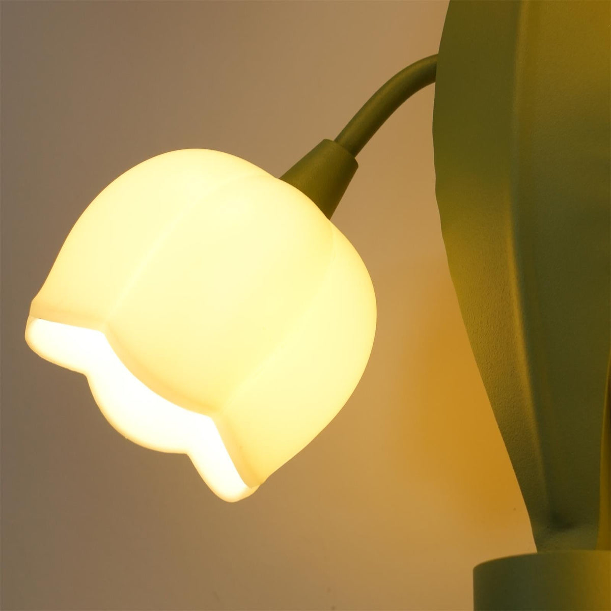 Wandlamp Orchidee Met Bladeren Groen Metaal PC Lichtbron G4 Slaapkamer Hal Badkamer Botanisch Design | Sulvida