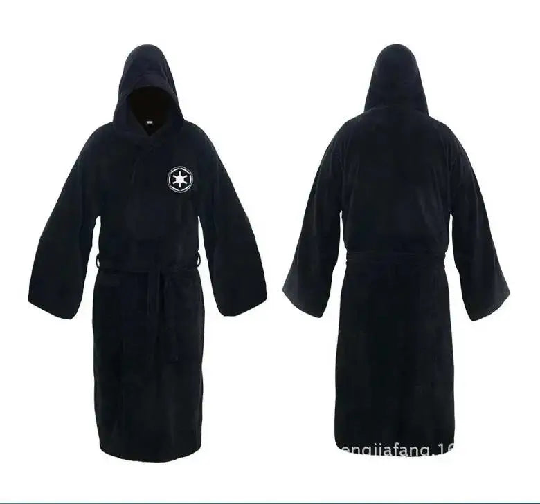 Flanellen Badjas Heren met Capuchon Dik Fleece Ochtendjas Lang Huisjas Winter Loungewear Zachte Badstof Mannen | Sulvida