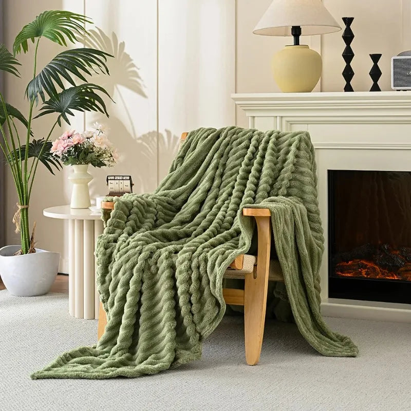 Zachte Fluwelen Plaid Polyester Woonkamer Bank Overtrek Warmhoudend Sofa Deken Winter Hygge Decoratief | Sulvida