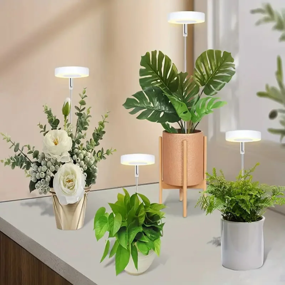 Groeilamp met Verstelbaar Statief voor Kamerplanten LED Volledig Spectrum 20-65cm Indoor Plantengroei | Sulvida