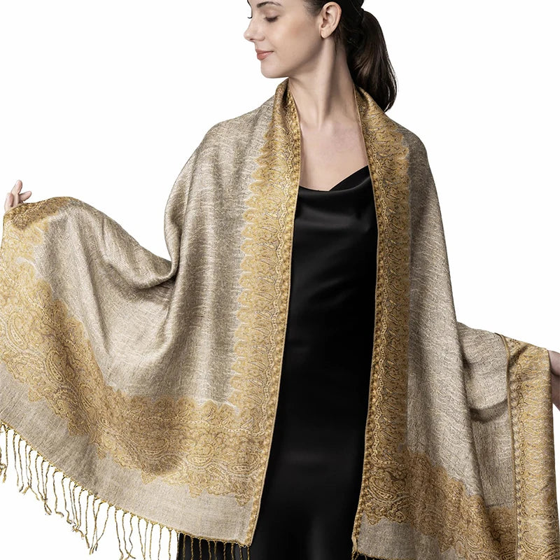 Kasjmier-gevoel Dames Sjaal 70×190 cm Polyester Warme Herfst Winter Omslagdoek Fashion Stola Accessoire | Sulvida