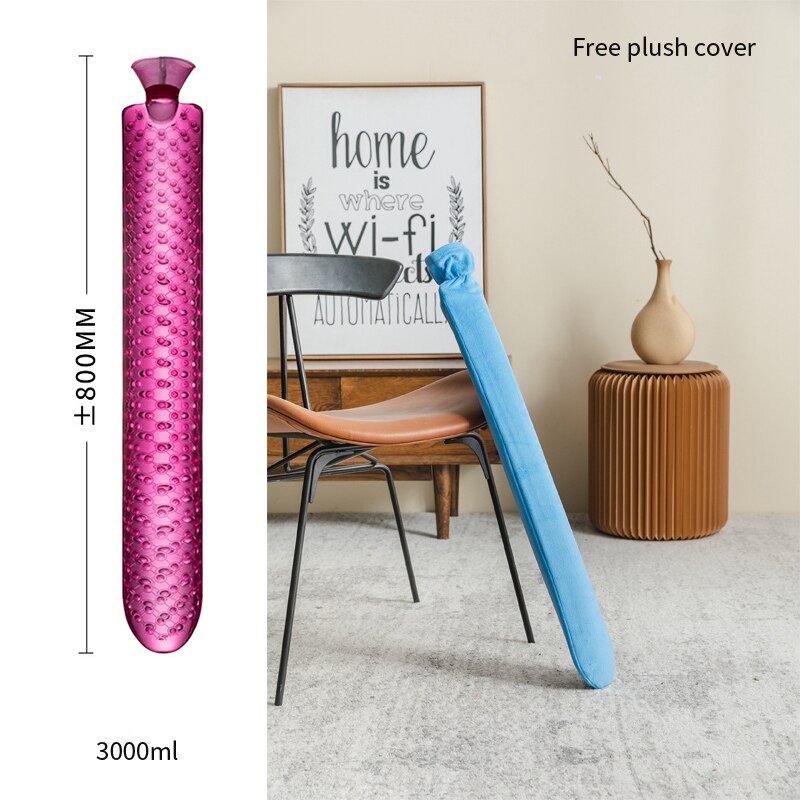 Warmwaterkruik Extra Lang PVC Thermisch Kruikje 110cm Comfort Verwarming Koude Dagen Winter Bed Ontspanning | Sulvida