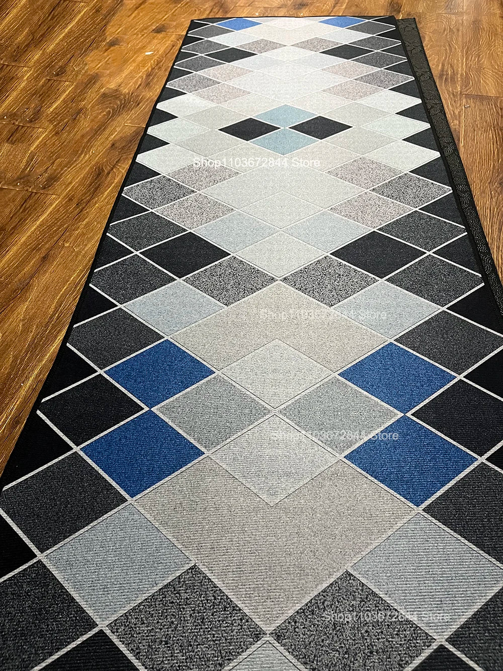 Looploper Gang Antislip Polyester Hal Runner Geometrisch Patroon Roze Moderne Gangmat Decoratie Interieur | Sulvida