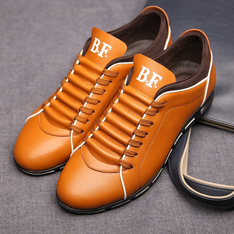 Herensneakers Casual met Lage Vetermodel Comfortabel Stoer Sportieve Wandelschoenen Dagelijks Gebruik Diverse Kleuren PU Leer | Sulvida
