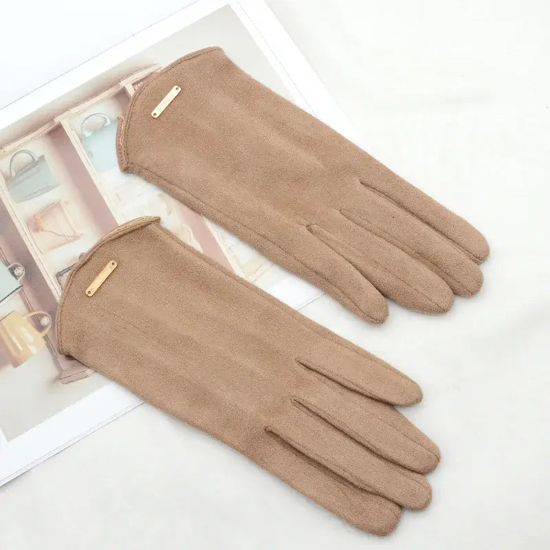 Suède Handschoenen Touchscreen Warm Winddicht Winterhandschoenen voor Dames en Heren Herfst Winter Fietsen | Sulvida
