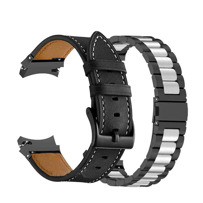 Bracelet de smartwatch en acier compatible avec Galaxy Watch 5 40mm 44mm et Watch 5 Pro 45mm, bracelet de montre élégant, accessoire | Sulvida