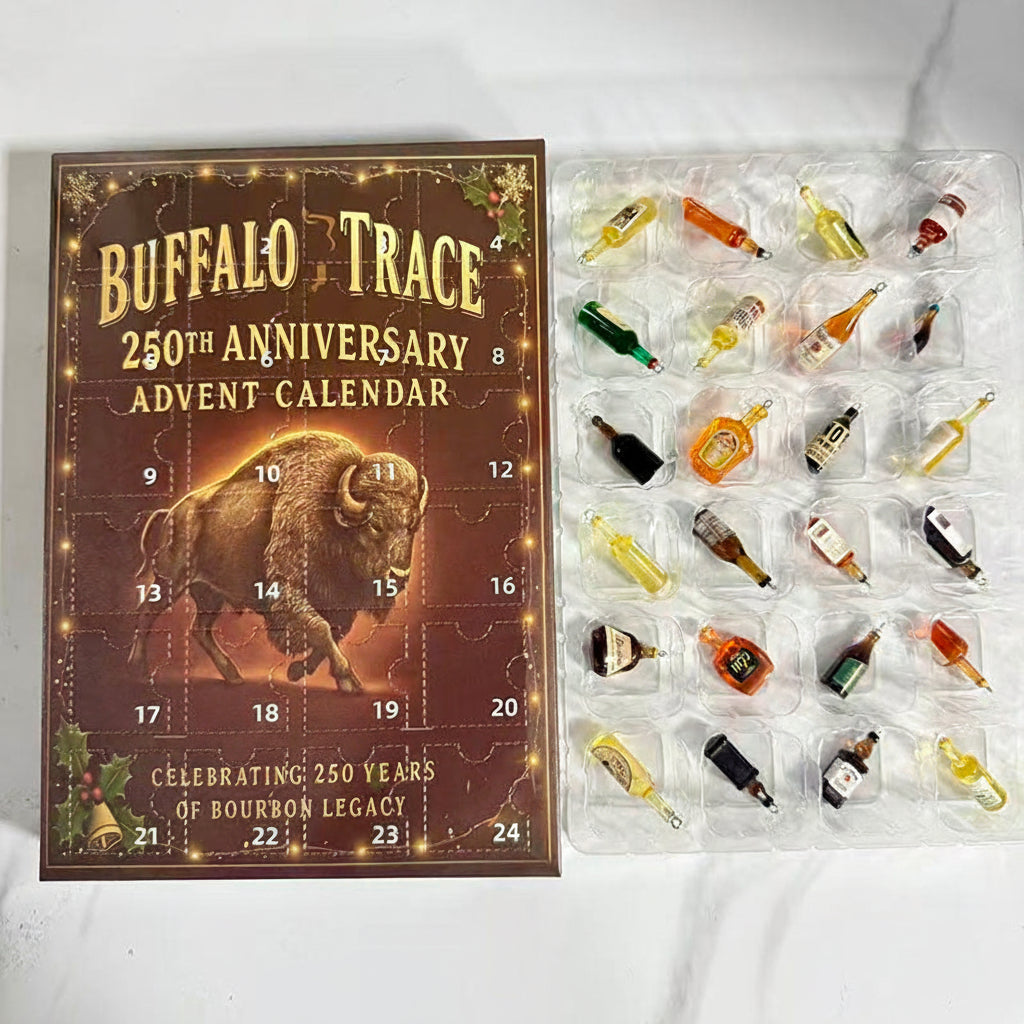 Whiskey Adventskalender met 24 Miniatuur Flesjes Exclusieve Kerstboom Decoratie Cadeau voor Feestdagen | Sulvida