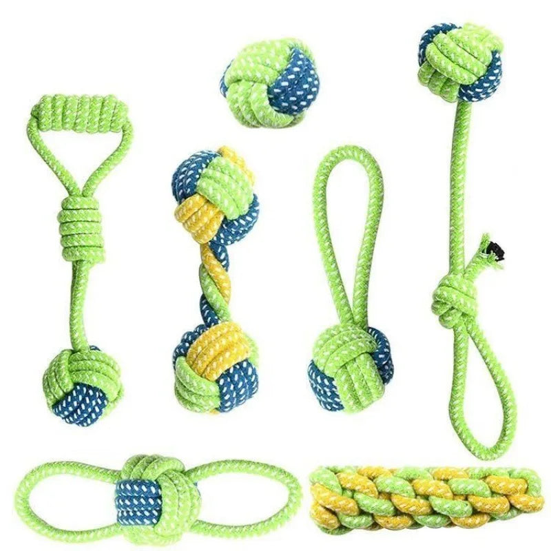 Hondenspeelgoed voor grote kleine honden Speelgoed Interactief katoenen touw Mini hondenspeelgoed Bal voor honden Accessoires Tandenborstel Kauwpuppyspeelgoed