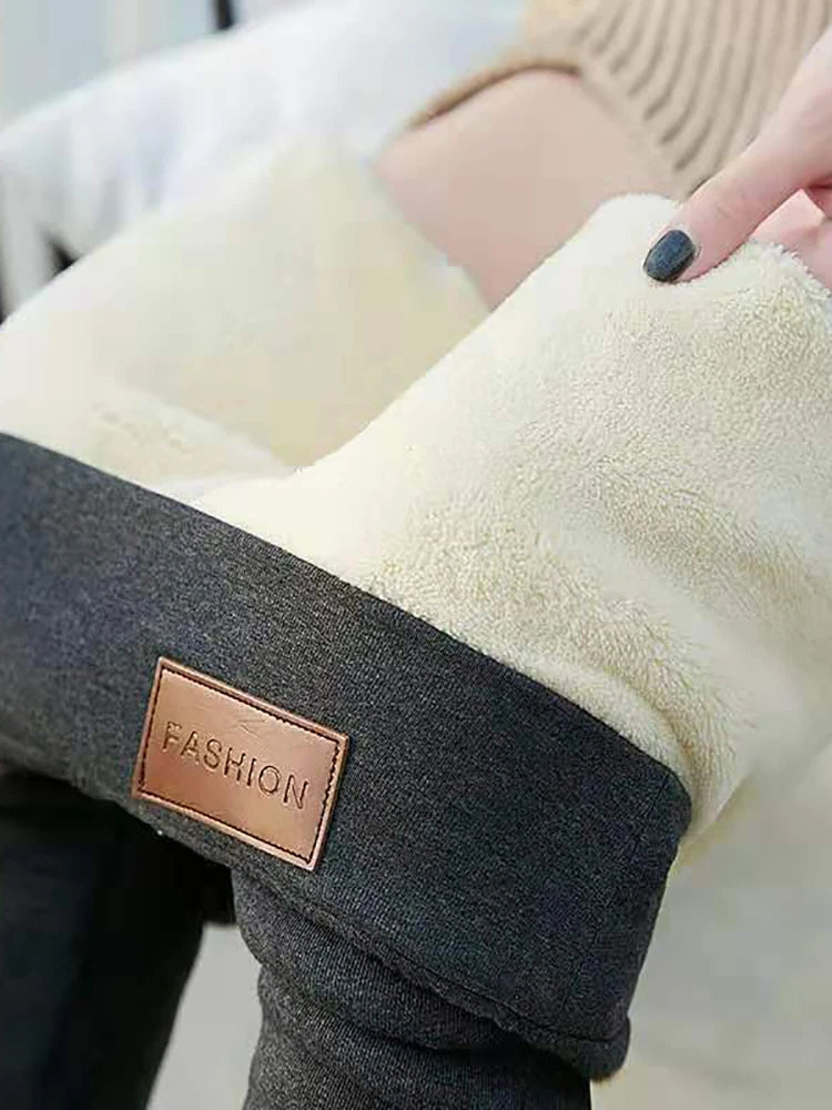 Thermische Fleece Legging Dames Gevoerd Naadloos Hoge Taille Winterbroek Warm Geïsoleerd Stretch Comfortabel | Sulvida