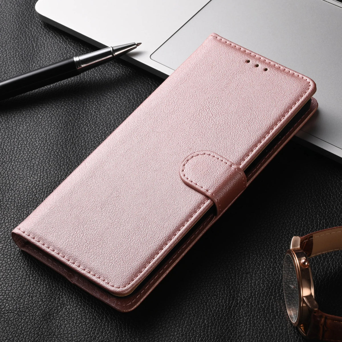 Flip Portemonnee Hoesje met Kaarthouder Magnetische Sluiting Handige Polsband Smartphone Bescherming | Sulvida