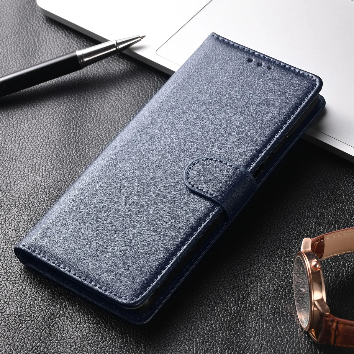 Flip Portemonnee Hoesje met Kaarthouder Magnetische Sluiting Handige Polsband Smartphone Bescherming | Sulvida