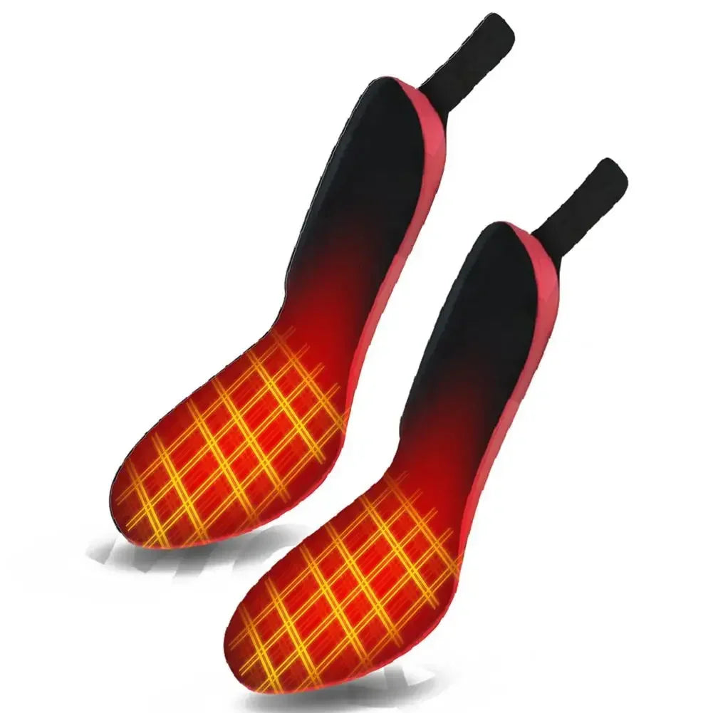 Verwarmde inlegzolen oplaadbaar met afstandsbediening 3 warmtestanden voor winter outdoor wandelen ski | Sulvida