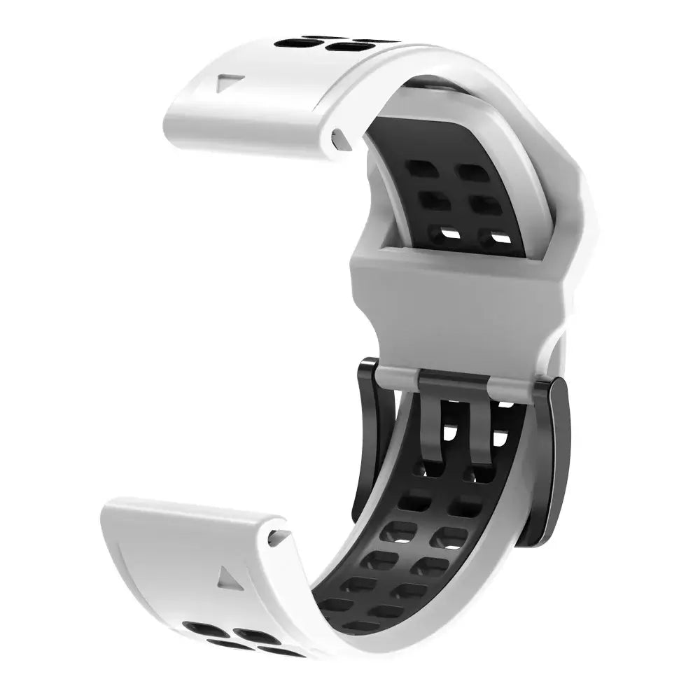 Bracelet de montre en silicone QuickFit 22mm et 26mm, respirant, adapté au sport, interchangeable, élégant | Sulvida