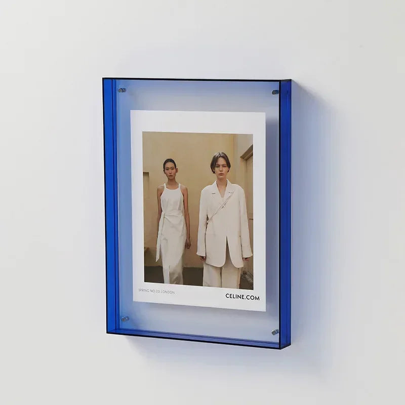 Transparant fotolijstje acryl met standaard 11×14 cm 15×19 cm 16×21 cm minimalistische fotopresentatie | Sulvida