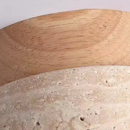 Plafondlamp Travertin Hout Steen Natuurlijk Modern Oppervlaktemontage LED Verlichting Woonkamer Gang Hal | Sulvida