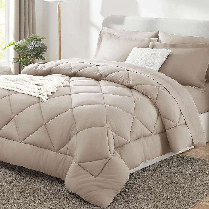 Winterdekbed Polyester Kingsize Effen Zacht Warm Dekbed Sprei Machinewasbaar Slaapkamer Deken Bedtextiel | Sulvida