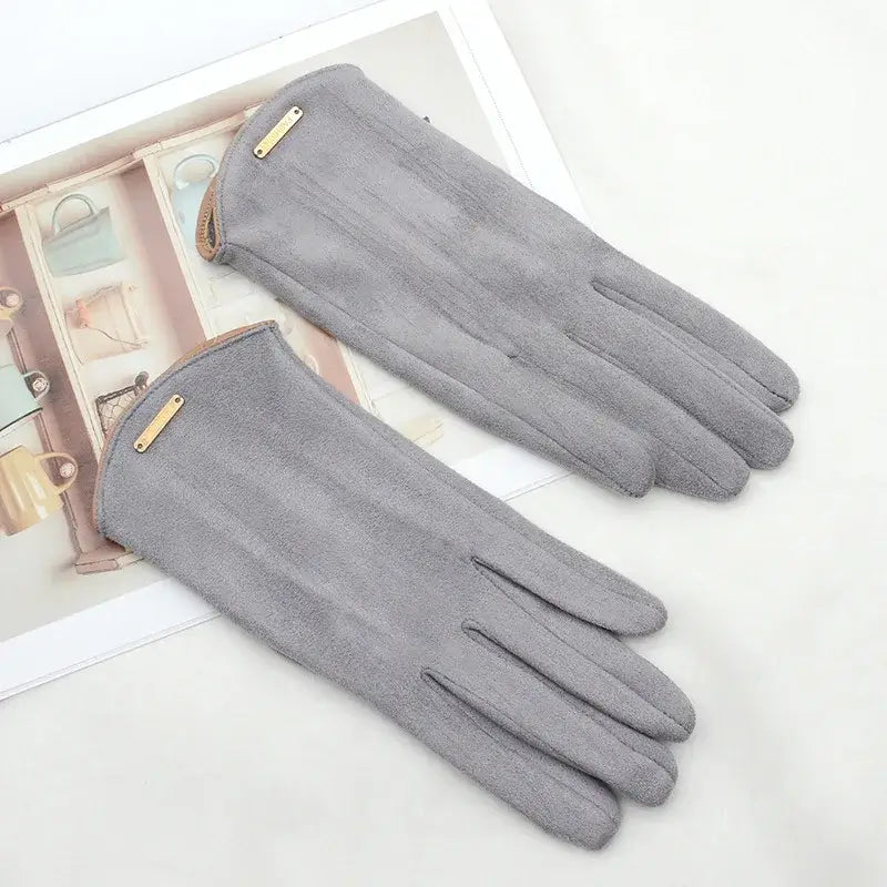 Suède Handschoenen Touchscreen Warm Winddicht Winterhandschoenen voor Dames en Heren Herfst Winter Fietsen | Sulvida