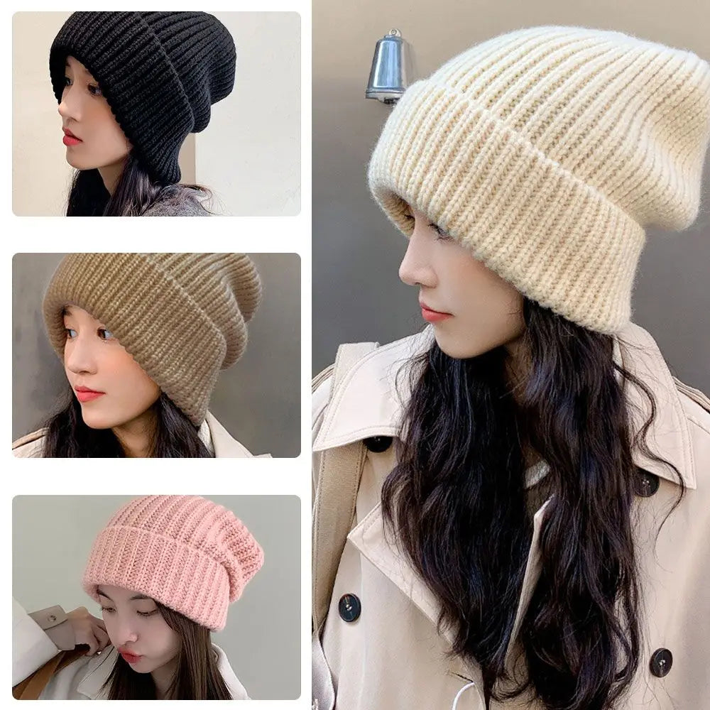 Gebreide Muts Unisex Wintermuts Zachte Katoen Beanie Streetwear Hip-hop Stijl Vrije Maat Rekbaar Warm | Sulvida